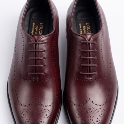 LC Burgundy Brogue Shoe